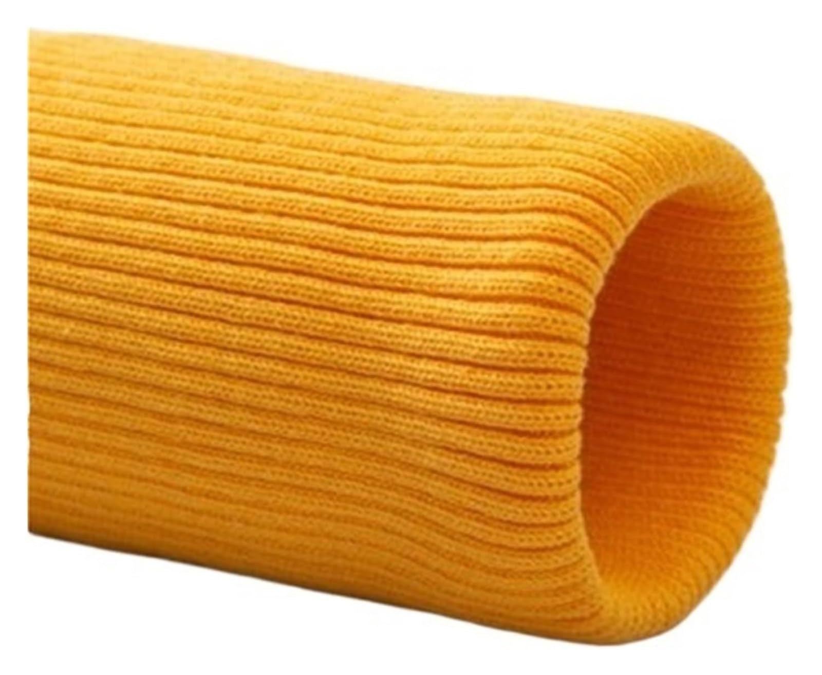 Rib Knit Cuff, Elastic Ribbed Cuffs Knitted Cuff Trims Fabric DIY Clothing Hem Multicolor(Golden)