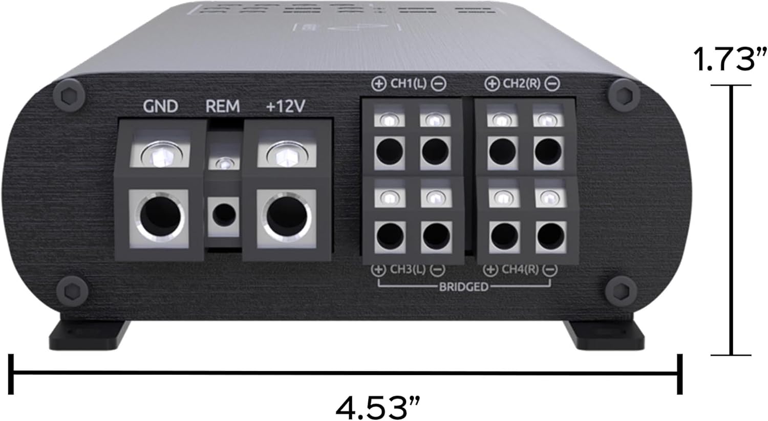 link500.4mini - 500 Watt 4-Channel Amplifier, and Wavtech link1000.1mini - 1000 Watt Mono Amplifier
