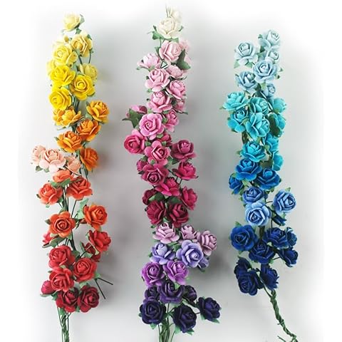 KADADSA 35 Colour Tiny Artificial Roses Cover