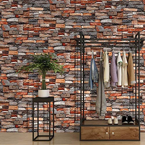 Image of Eurotex 3D Modern Design Wallpaper, use as Wall Covering for Living Room, Living Room, Walls Damask Color Wallpaper (Roll 57 sq ft) 37101