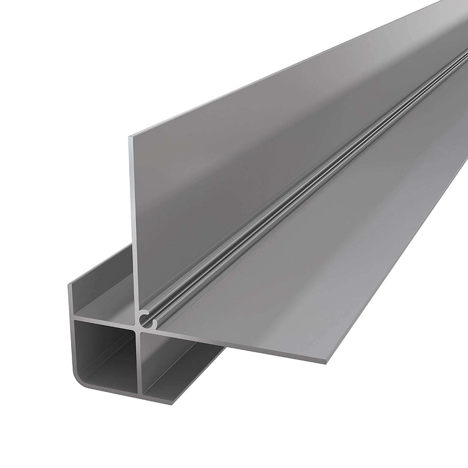 Moondust Grey 5m Long Aluminium 90? External Corner Trim for Coastline Composite Cladding Board