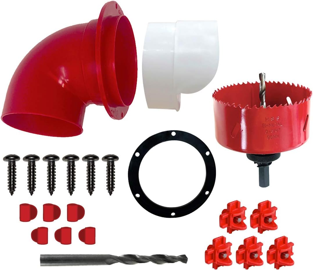 RentACoop DIY Chicken Feeder and Waterer Kit - Automatic No Waste Chicken Feeder - Includes Large 6 Ports, 5 Horizontal Nipples, Hole Saw, Rain Hoods, Drill Bit, Screws, Wingnuts, and Gaskets - 6 Pack
