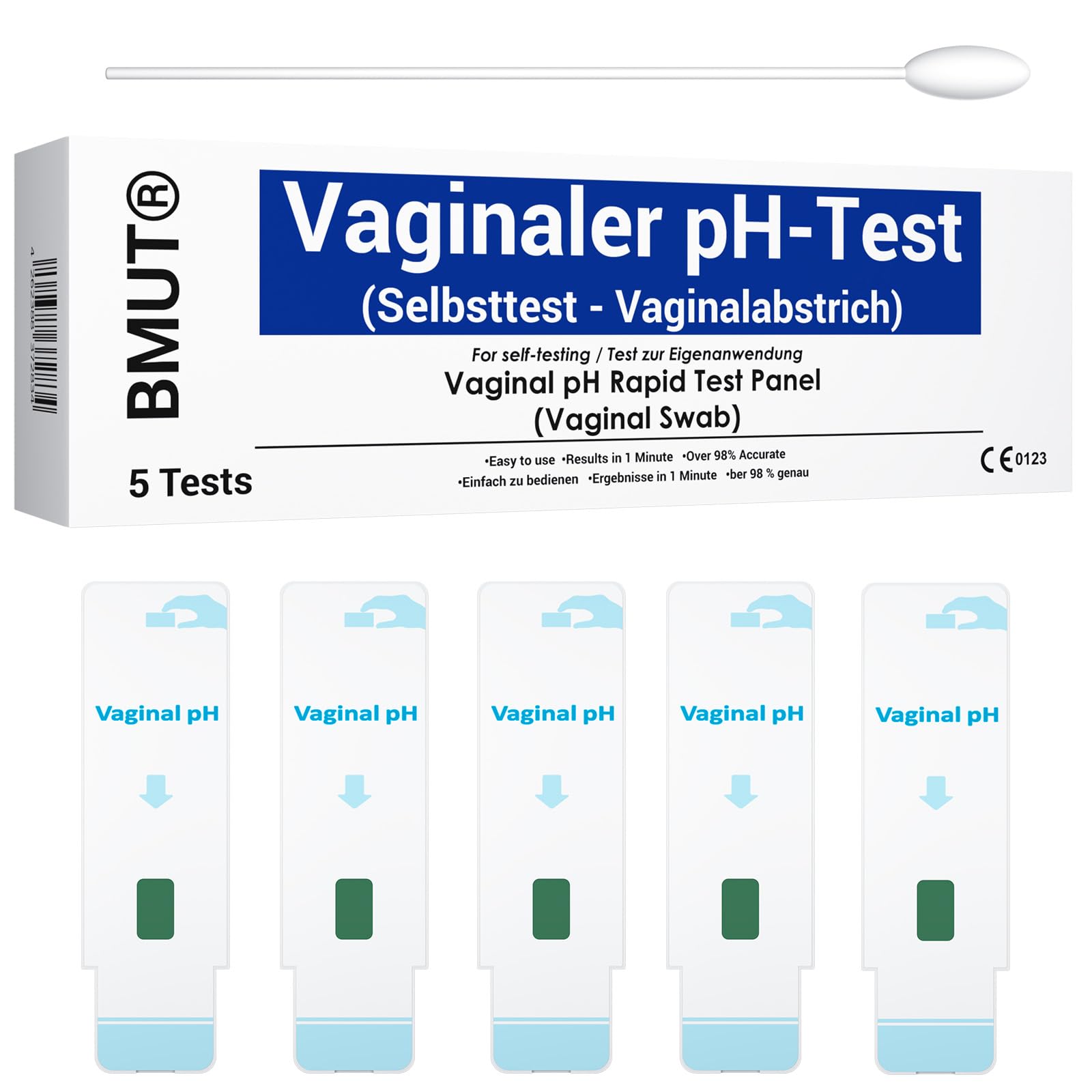 5 x test pH pochwy w domu – test pH z pochwy – szybka ocena – opieka przedporodowa – kontrola środowiska pochwy – bakteryjne zapalenie pochwy – infekcje bakteryjne