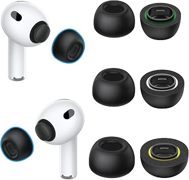 Memory Foam Ear Tips Compatible with AirPods Pro 3, Super Comfort, Enhanced Noise Cancellation, Secure fit, Foam Replacement Ear Tips with Portable Storage Box S/M/L