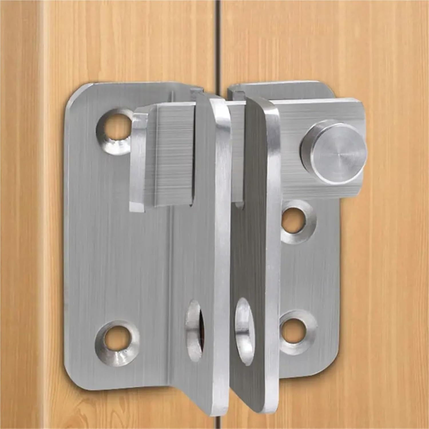 Thicken Theft Door Lock Buckle Stainless Steel Door Latch Padlock Cabinet Hanging Bolt Home Furniture Hardware 1Pcs(Style 2)