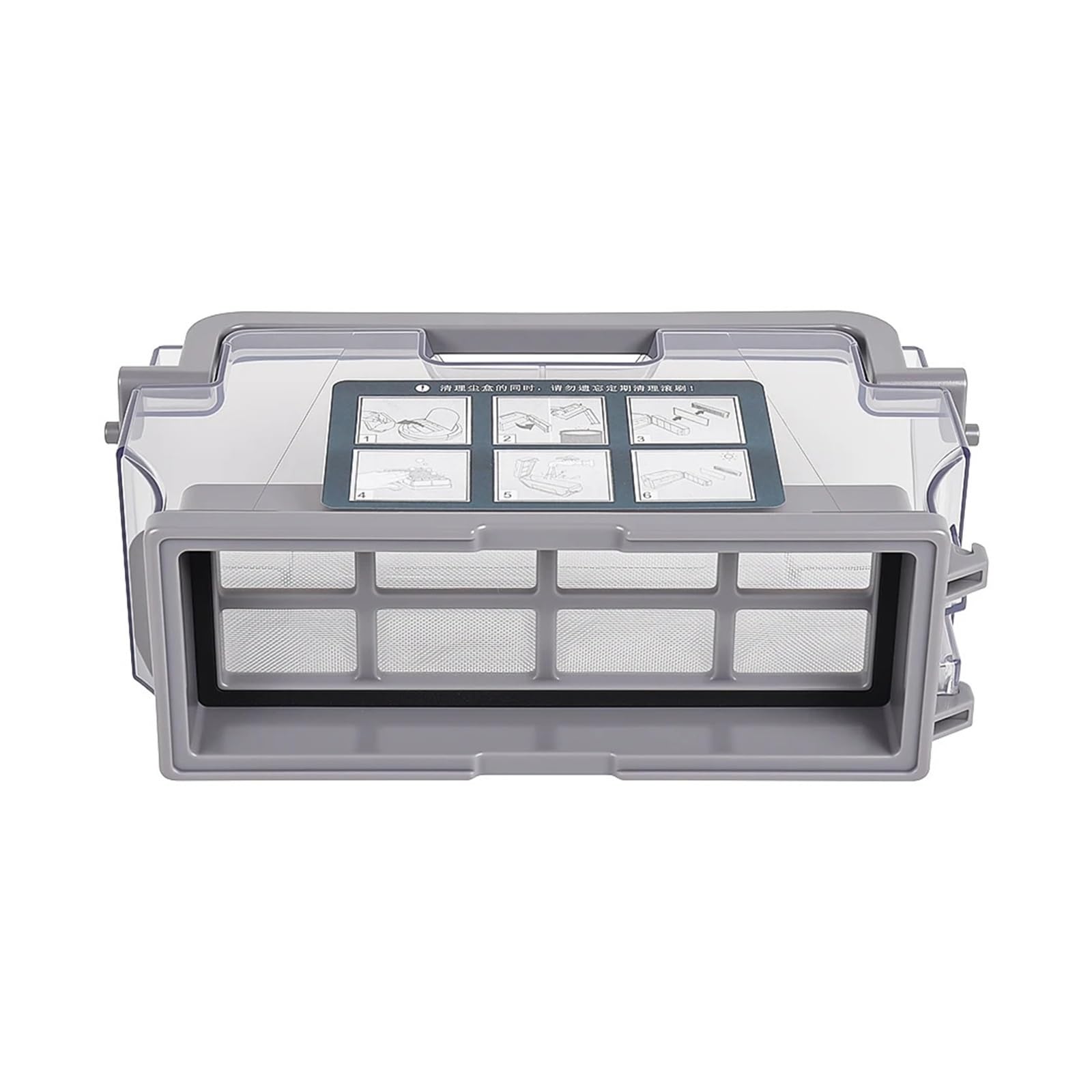 Caja de Polvo con Filtro HEPA, Compatible con Ecovacs