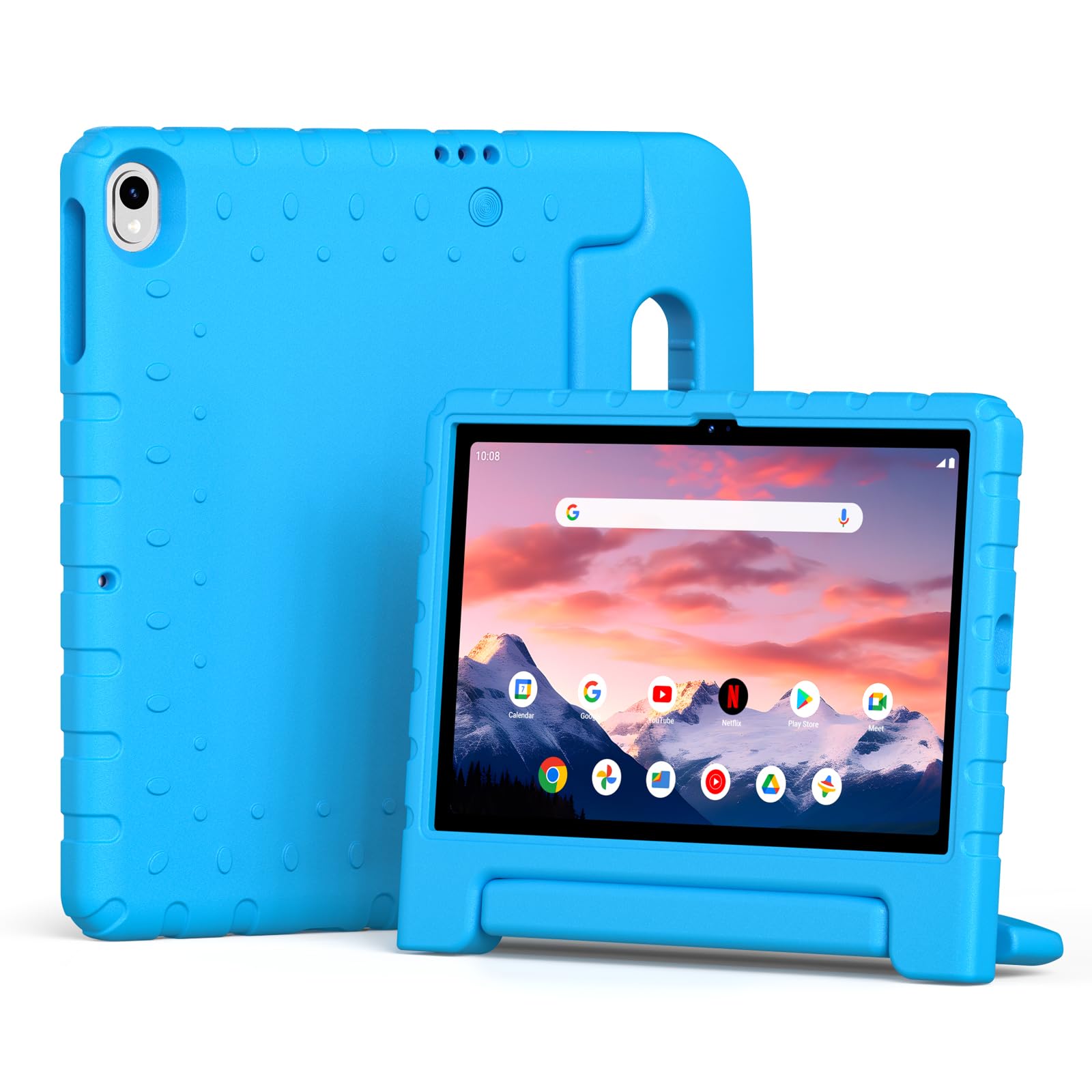 Bolete Kids Case for Onn 10.1 Tablet Case 2024 Gen 4 (Model:100135925),Kidfriendly Shockproof Soft EVA Adjustable Stand Cover for Onn Tablet 10.1 Inch