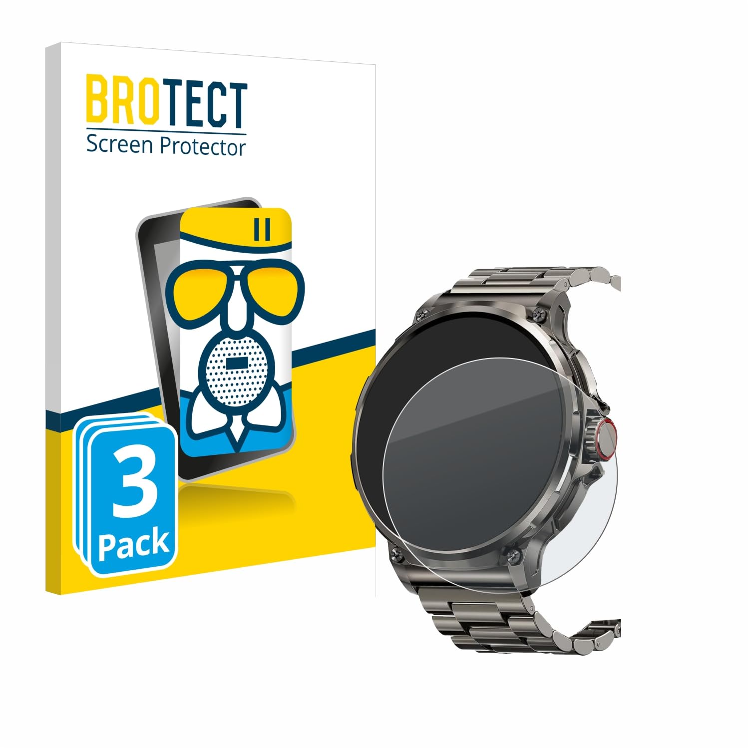 brotect Pellicola Protettiva per Holalei Fitness Tracker 1.3 Protezione Schermo (2 Pezzi) [Trasparente, Anti-Impronte