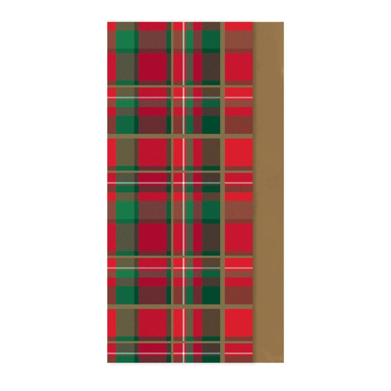 Eurowrap Christmas Red/Green Tartan 8 Sheets Decorative Tissue Paper for Gift Wrapping Present Crafts Wrapping Paper 50cm x 70cm - Festive Tissue Paper - Christmas Tissue Paper