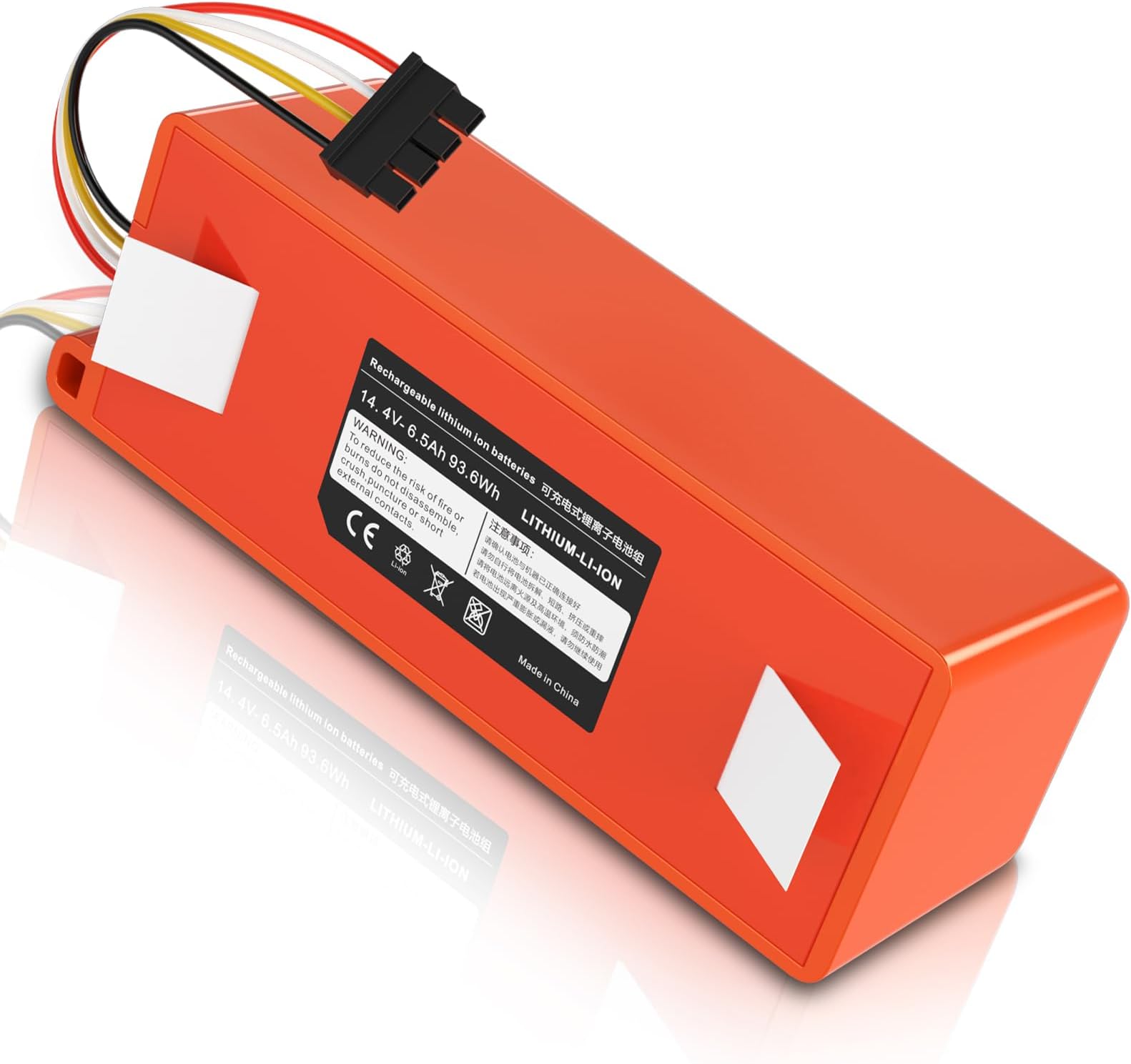 Homesuit 14.4 V 6500 mAh Replacement Battery for Xiaomi Roborock S5 S50 S51 S55 S6 S7 Xiaowa E20 E25 E35 Xiaomi Mijia Robot Vacuum Cleaner Battery