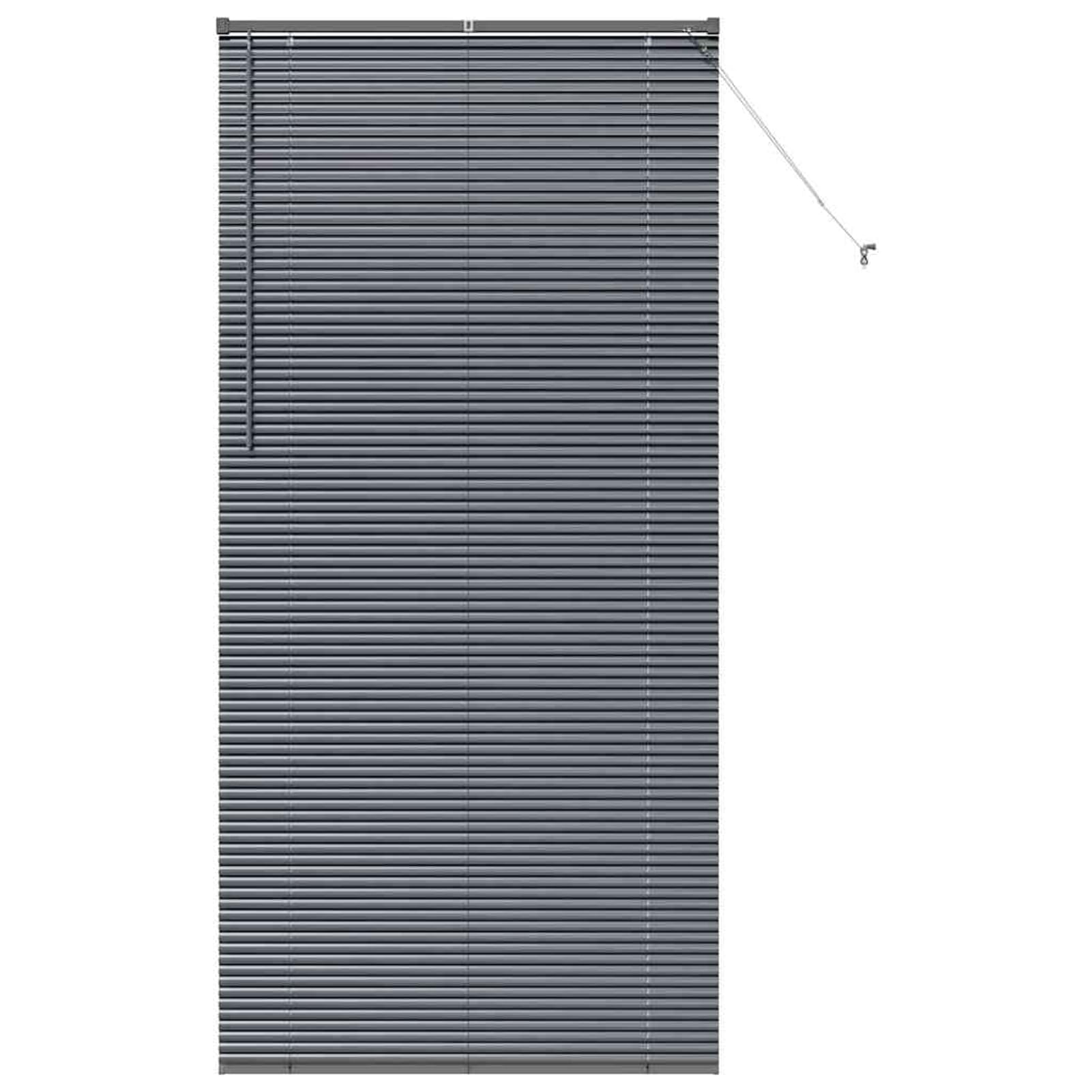 Gecheer Stores vénitiens modernes gris foncé en aluminium - 100 x 220 cm, manuels, design épuré