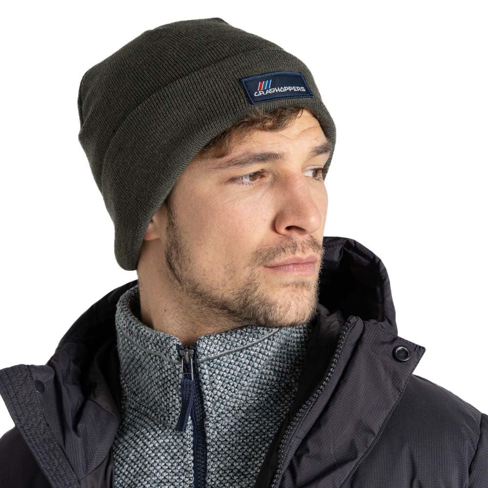 Craghoppers Mens Archive Ii Winter Beanie Hat, Dark Fern, L EU