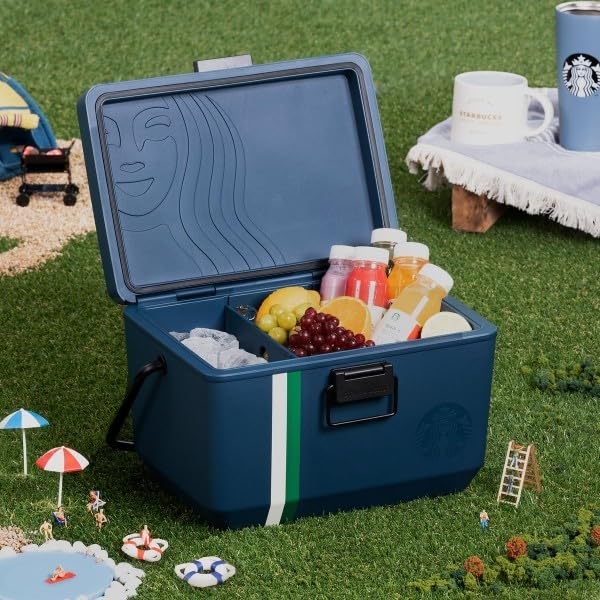 【新品】 韓国 スターバックス 2021 クーラーボックス ブルー ネイビー 新品】 韓国 スターバックス 2021 クーラーボックス ブルー ネイビー