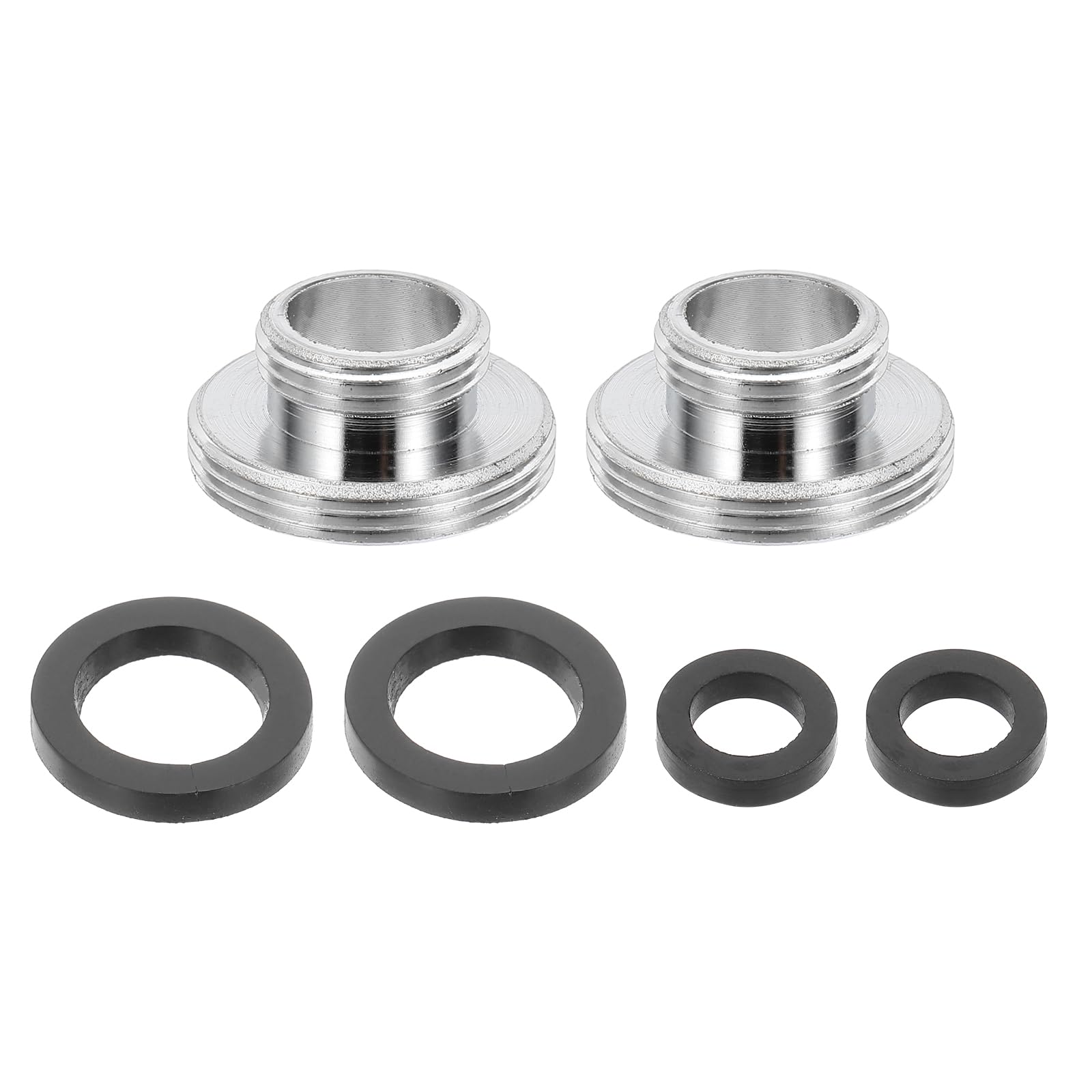 sourcing map 2Pcs Faucet Aerator Adapter, M14 Male to M22 Male with Washer, 10mm Length — image 1