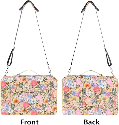 Miniatura 4 de Shulaner Estuche para lápices de colores, 128 ranuras grandes con capacidad para 384 lápices o 256 bolígrafos de gel con cierre de cremallera de 4