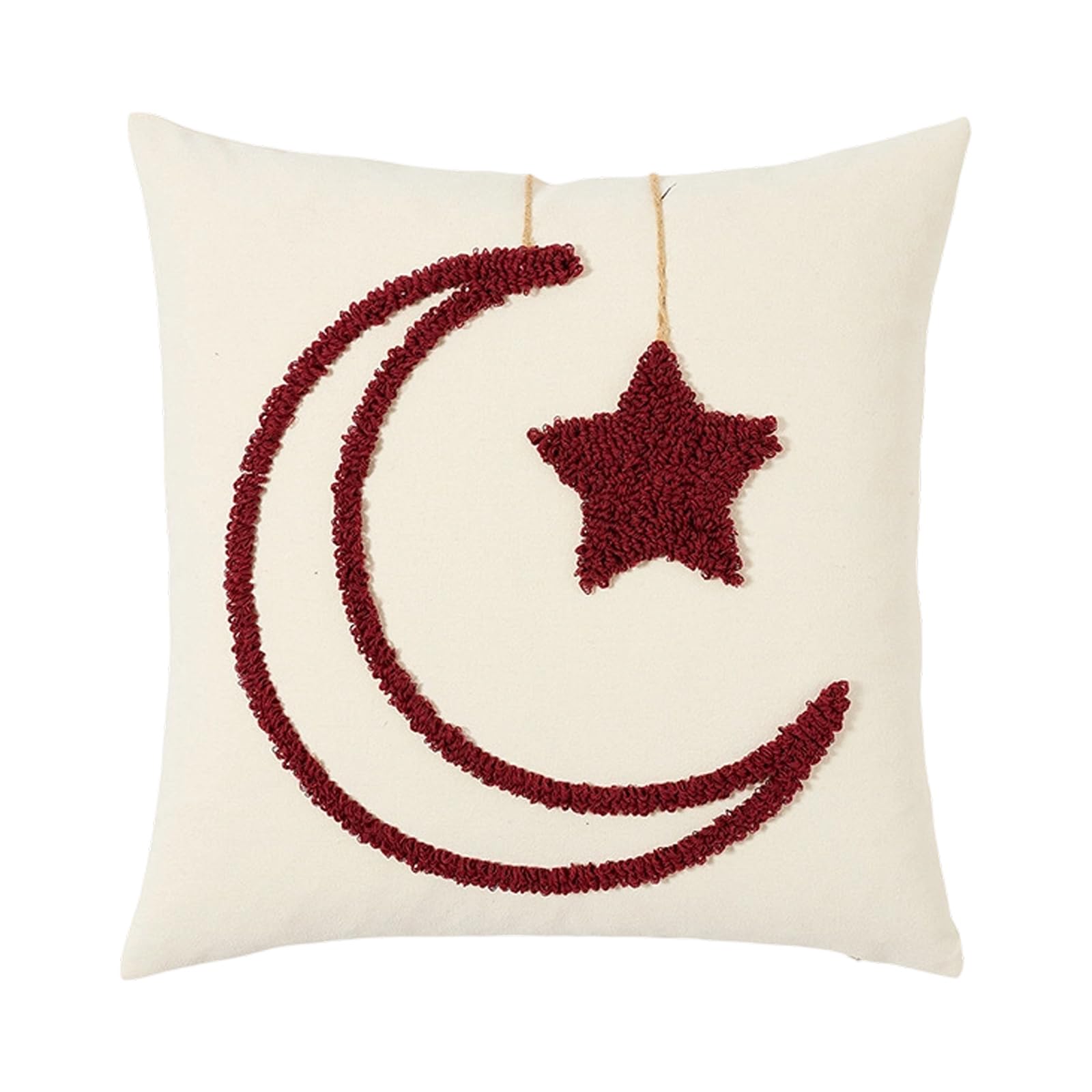 JTQYFI Lunars Shape Cushion Cover Fabric for Living Space and Parties Lunars Pillow Cover
