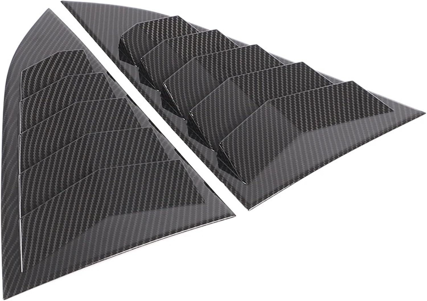 Fit for Nissan Z RZ34 400Z Fairlady 2021-2025 ABS Car Rear Window Triangle Exterior Shutter Deflector Decoration Accessrories(Carbon Fiber)