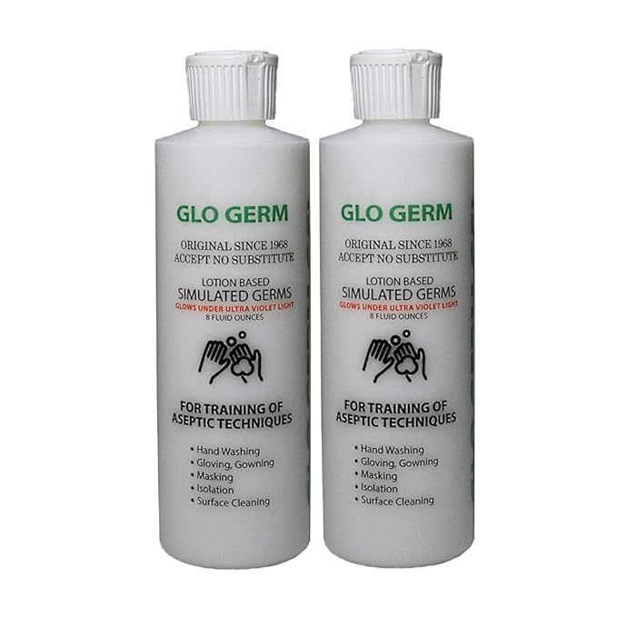 Gel 8 Ounce, Double Pack glo germ Gel (16 oz) Gel Lotion