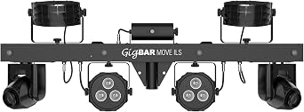 Audiosavings Bundle: Chauvet DJ GIGBAR Move ILS Kit w/Moving Heads/Derbies/Washes/Laser/Strobe Lights (2 Items)