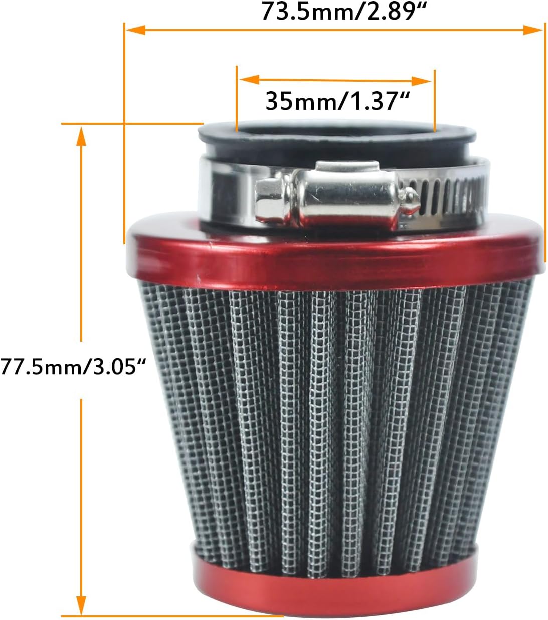 PZ20 Carburetor Carb Air filter AC CDI Box Ignition Coil Starter Solenoid Relay Voltage Regulator Kit for 50cc-125cc Taotao Coolster Apollo Kazuma Kids ATV Four Wheeler Quad Dirt Pit Bike Red