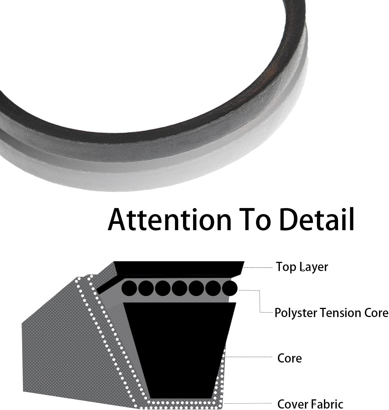 Review New 532416954 532419744 Traction Drive Belt Replacement for