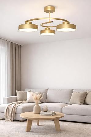 Dönence Led Eskitme Renk Modern Tasarım Enerji Tasarruflu Üç Renk Işık Ledli Dekoratif Avize Salon Yemek Odası [Enerji Sınıfı A++]