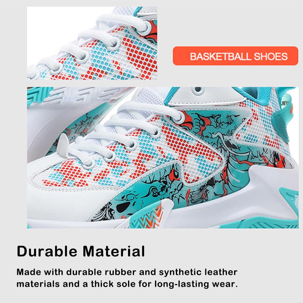 Zapatos de baloncesto para hombre Zapatillas transpirables Entrenamiento Atlético Antideslizante Pareja Deporte profesional Correr