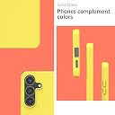 YATWIN Silicone Back Case for Samsung Galaxy S25 Plus, Soft-Touch Phone Back Cover for Samsung Galaxy S25 Plus - Yellow gallery image