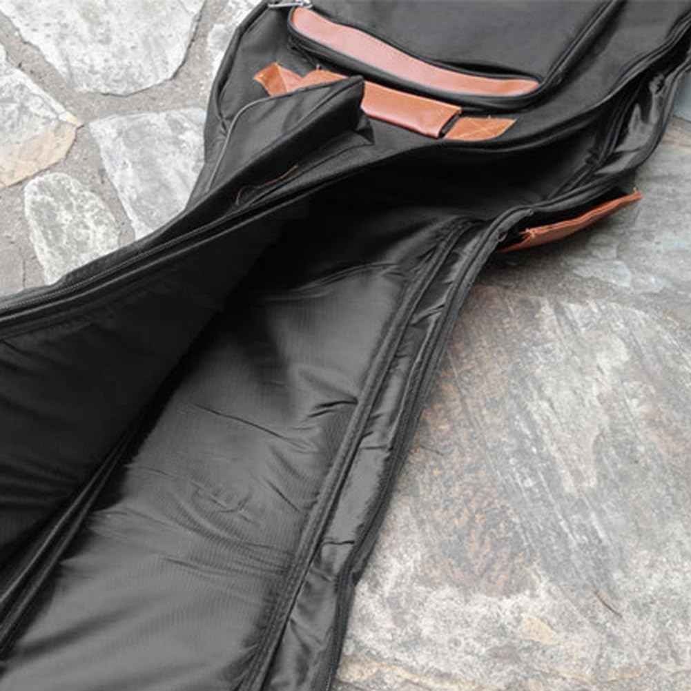 Azull Estuche Impermeable para Instrumentos Musicales de 46 Pulgadas, con Correas Dobles, Acolchado, Mochila para Instrumentos Musicales, Bolsa para Bajos Eléctricos de 46 Pulgadas