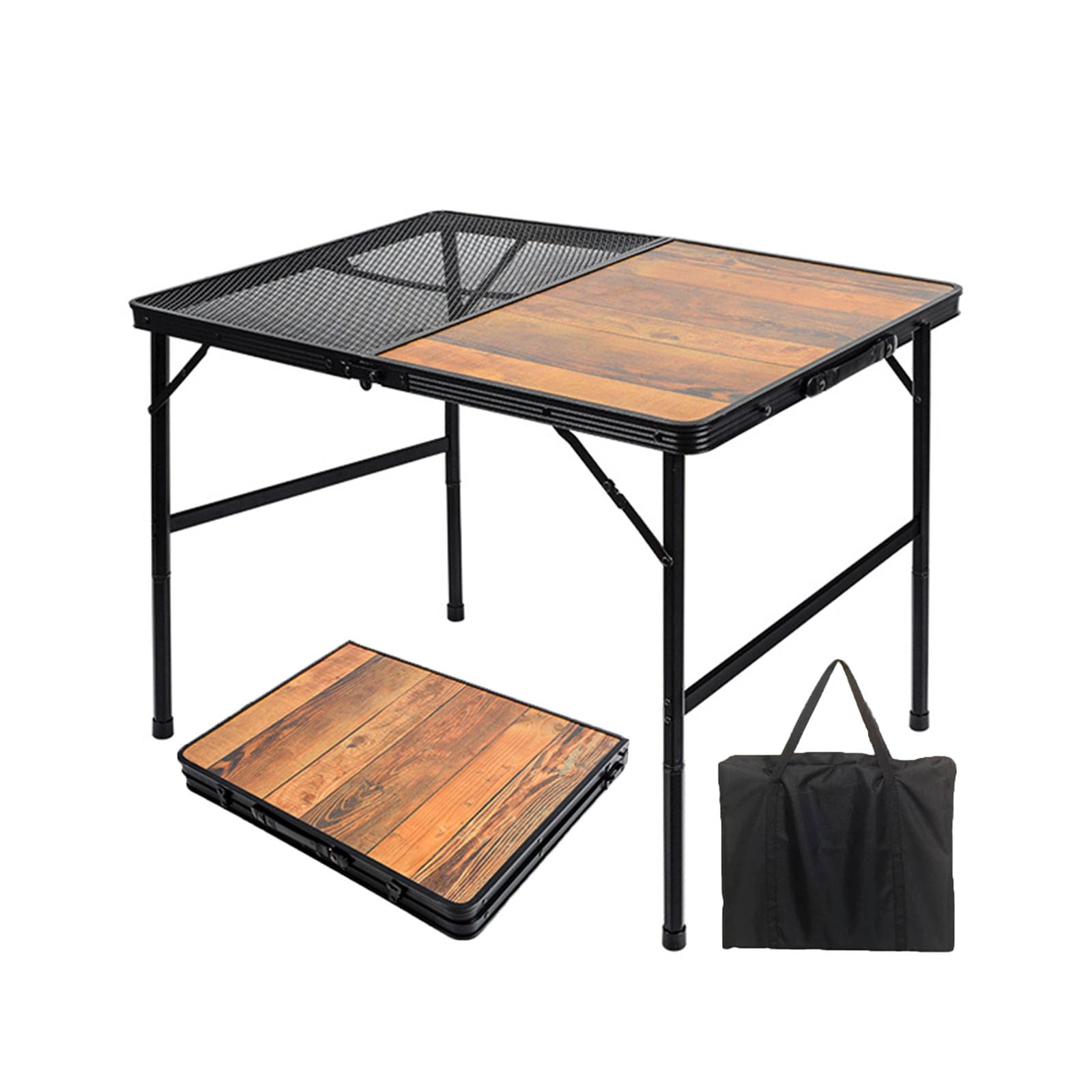 Table de camping réglable pour pique-nique et barbecue en plein air