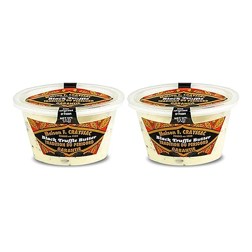 DR Delicacy - Mantequilla de trufa negra (170 gm6 oz), mantequilla de trufa negra de verano utilizada para adornar o untar en tus aperitivos