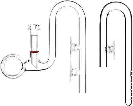 Mini Lily Pipe Set Spin Outflow with Surface Skimmer and Inflow for Nano Long Shallow Tanks 10mm for 3/8 i.d. 9/12mm tubing