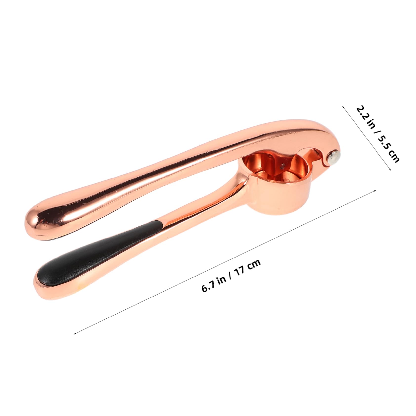 Parliky Garlic Press Tool Ergonomic Garlic Mincer and Crusher for Effortless Garlic and Ginger Smasher Versatile Kitchen Essential Rose Gold for Home Cooking