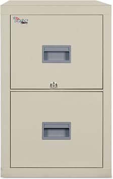 FireKing 2P1825CPA Patriot Insulated Two-Drawer Fire File, 17-3/4w x 25d x 27-3/4h, Parchment