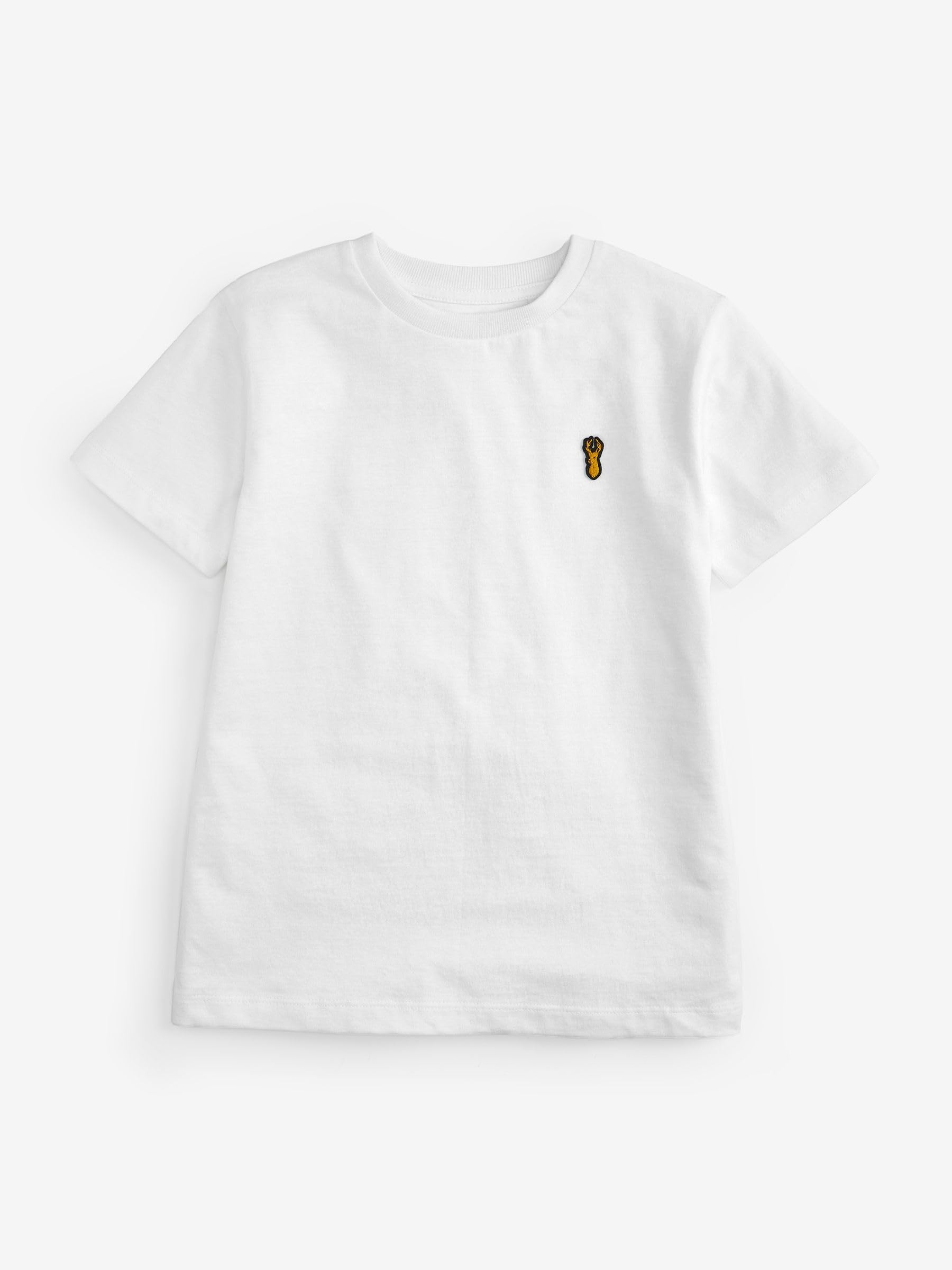 NEXT Niños Pack de 4 Camisetas de Manga Corta con Bordado de Ciervo