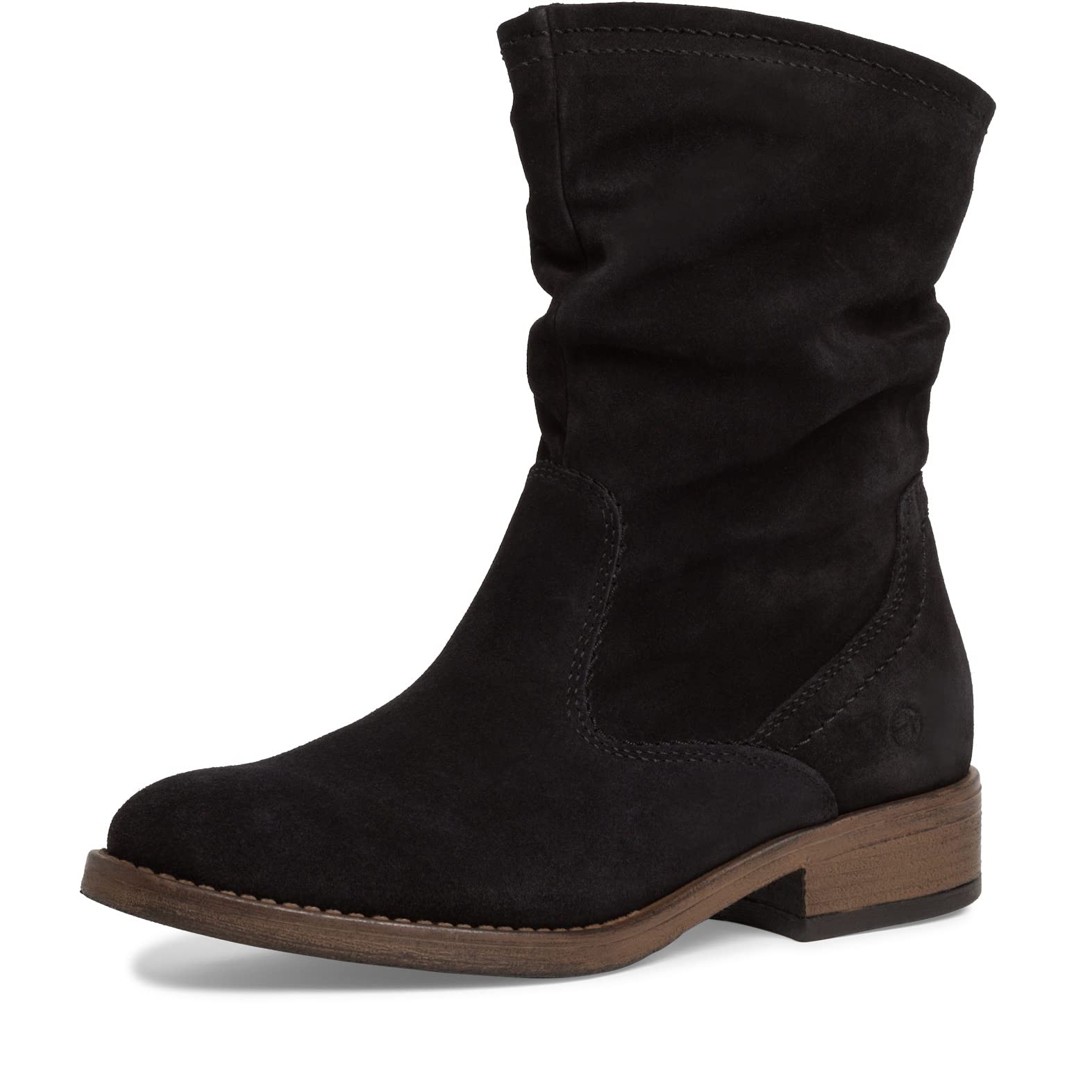 Tamaris Women Slip-on Boots, Ladies Boots,Low Boots,Half Boots,Bootie,Slip Boot,high,Black,37 EU