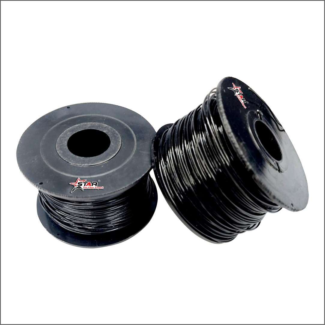 STAR Coated Wire Cassette Cartridge for Overhead Cable Binding Climper Machine- 110m Galvanized MS Wire Spool (Pack-1)-image-19