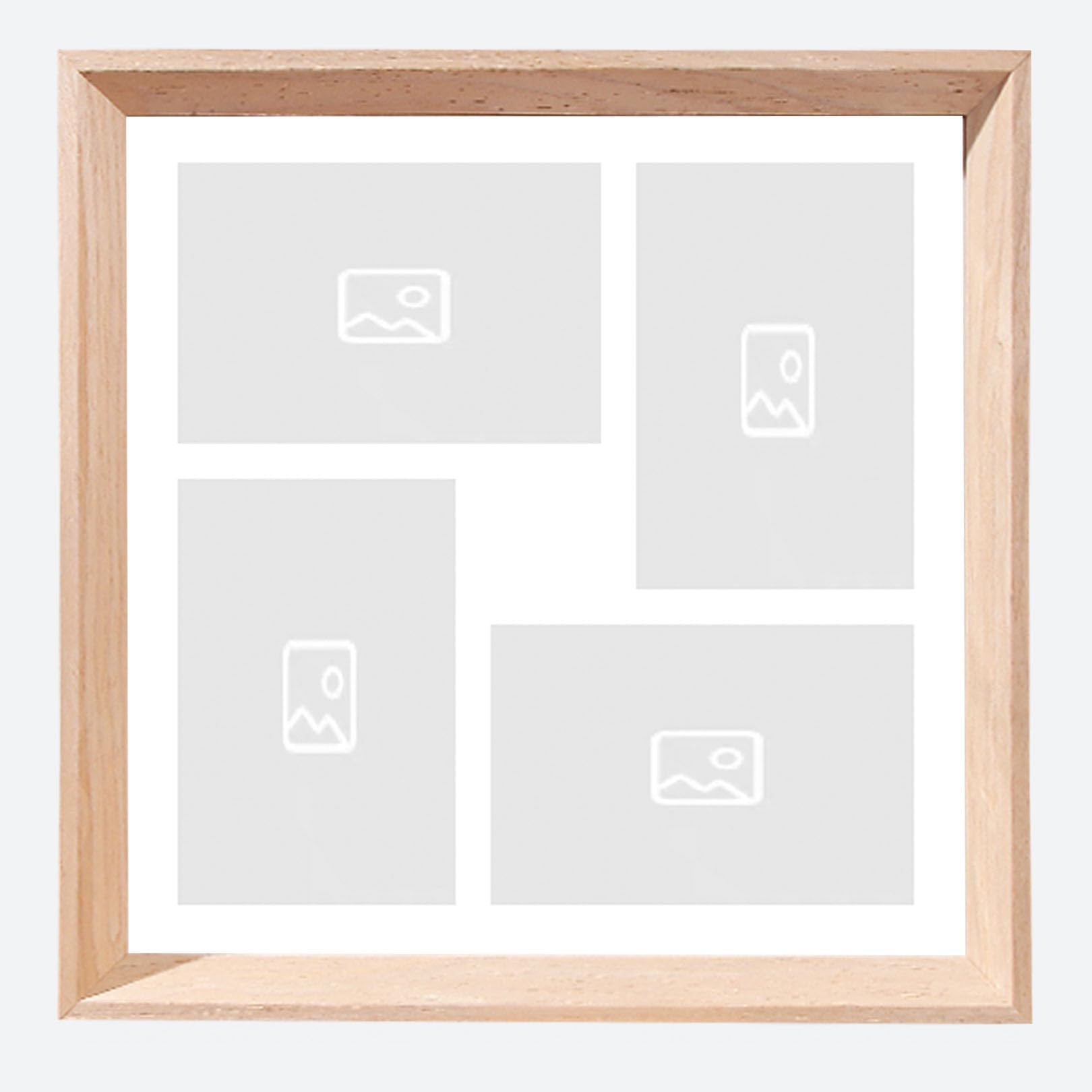 Personalized Photo Collage Frames for Desk Decoration, 13x13" Custom Wooden Pictures Collage Gift for for Valentine's Day, Mother & Father's Day,Wedding