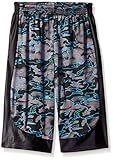 STX Boys' Athletic Short, TQ47-Charcoal/Blue Print, 10/12