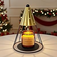 Vista 1 de Lámpara calentadora de velas con temporizador, regulable, regalo del día de San Valentín, calentador de velas de altura ajustable, lámpara de vela