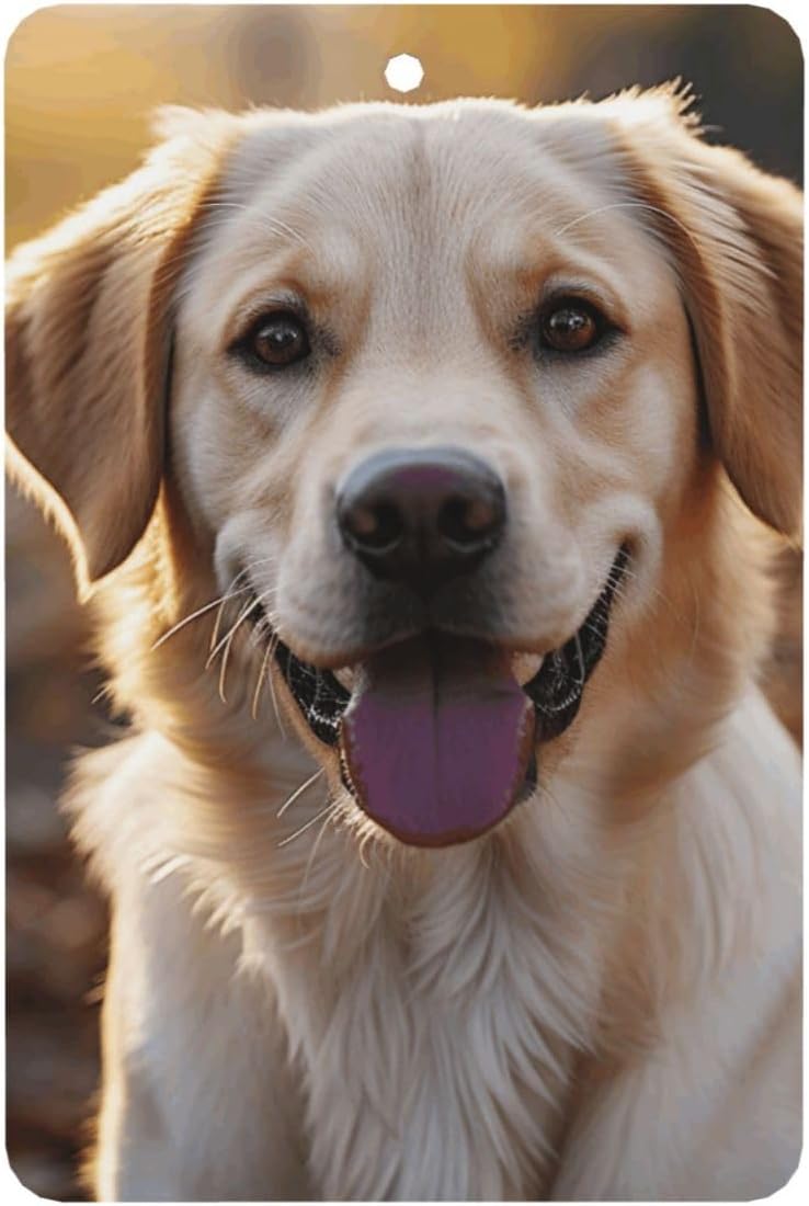 Car Air Freshener 24 PCS Labrador Retriever Dog Hanging Car Air Fresheners Auto Interior Decor Card Freshener Strong Scented Card Lavender Cars Scents for Office Bedroom Close Drawer Rectangle