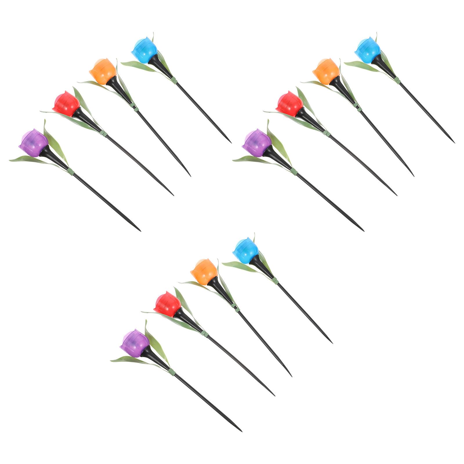 BESPORTBLE Solar Blumenwegleuchte Tulpen Design Abs für Außenbeleuchtung