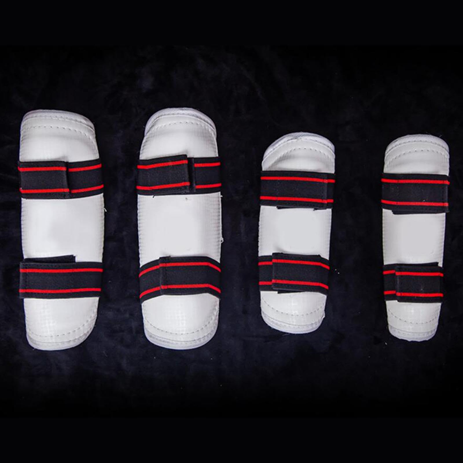 Taekwondo Set Protezioni Karate Kickboxing con Casco Imbottito Guantoni Pettorina E Parastinchi Regolabili PU Adatto a Bambini Adulti Prat