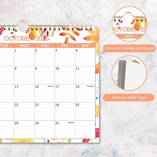 Miniatura 9 de Calendario 2024-2025  Calendario de pared del 24 de mayo a junio de 2025, calendario de pared mensual de 14 con papel de 140 gsm para planificación