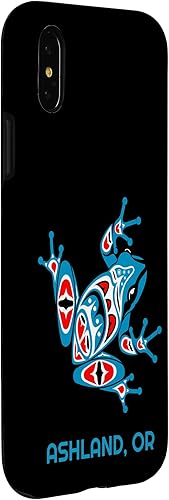 Miniatura 9 de Funda para iPhone 13 Pro Max Ashland Oregon Red Blue Frog PNW Art Native American