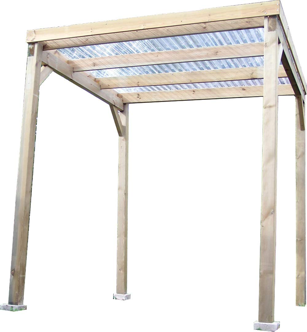Carport Autoclavé 4.00 M2 Bois - CAR2020TA