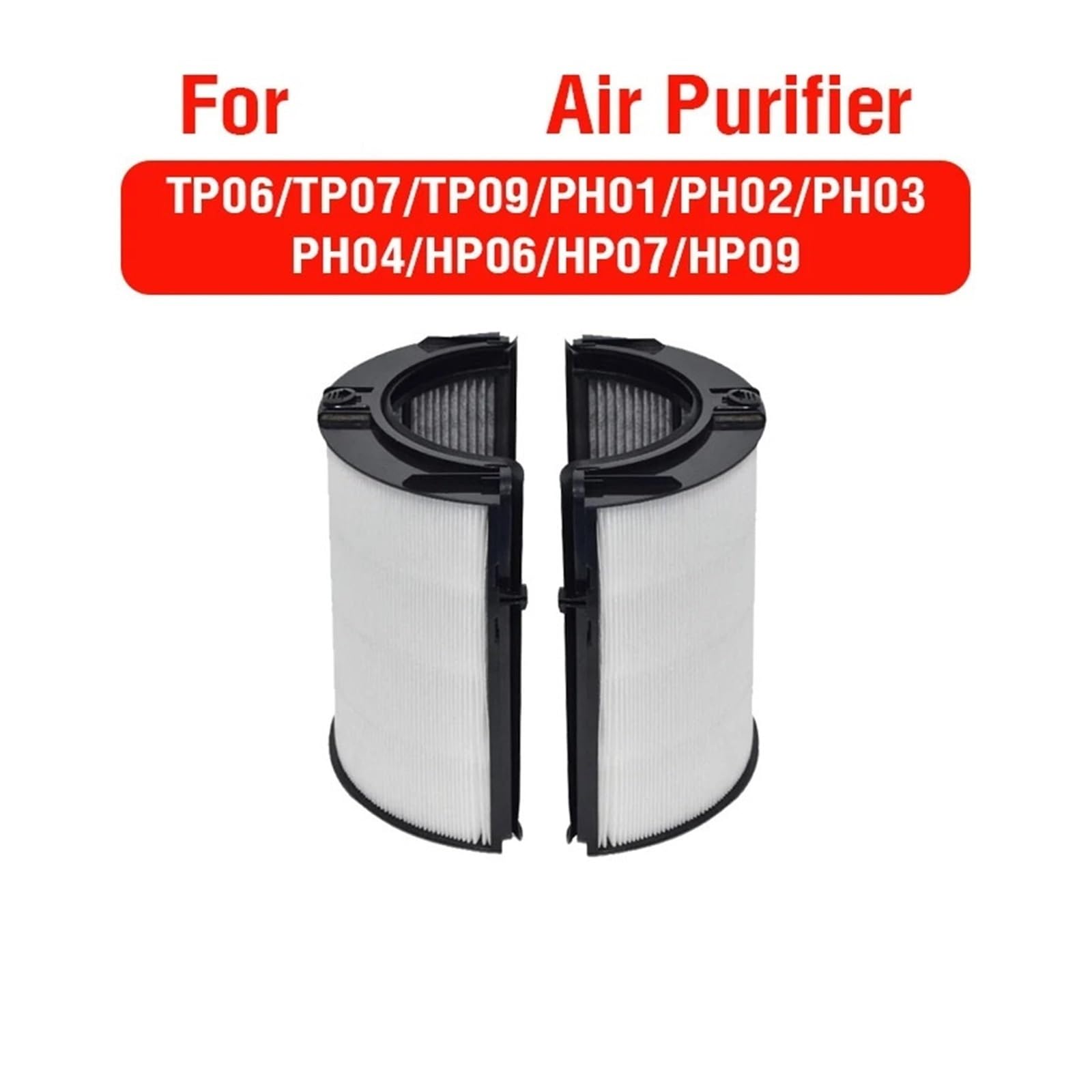 Filtro Purificatore D'aria, Compatibile Con Dyson, TP06 TP07 TP09 PH01 PH02 PH03 PH04 HP06 HP07 HP09 Filtro for TP06 TP07 TP09 Elemento Di Filtraggio Dell'aria(Black)