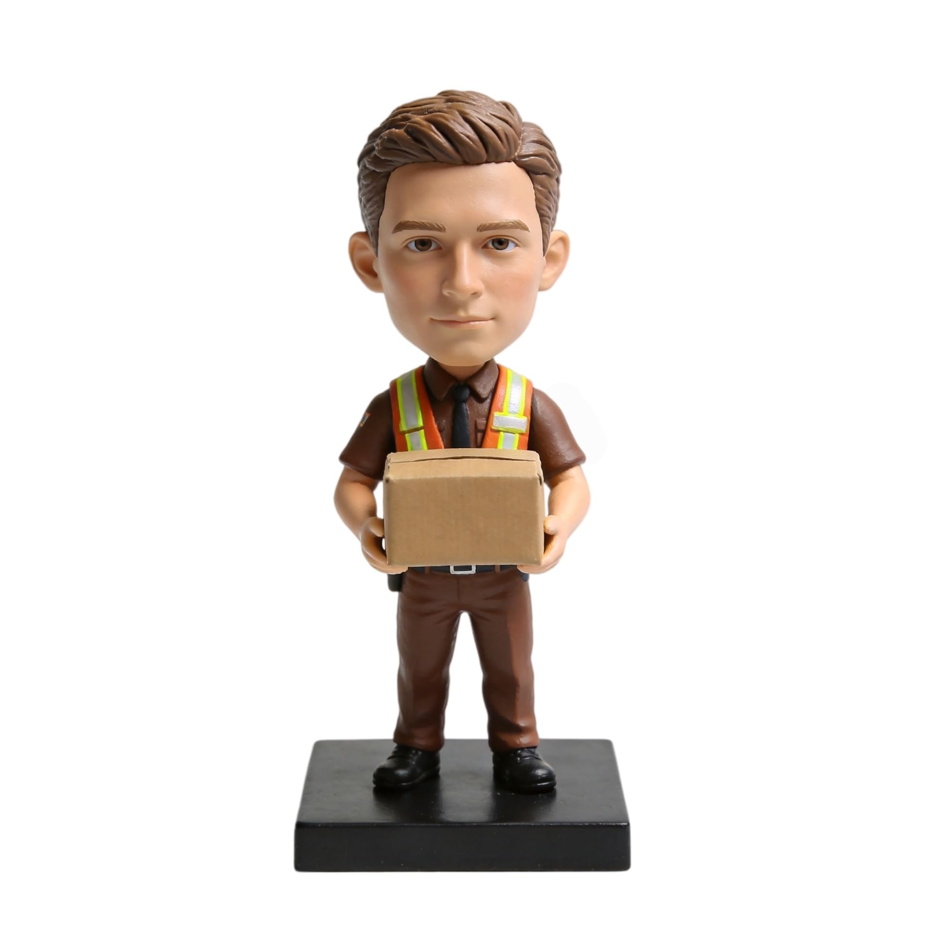 Bobblehead - Figura 3D de la foto, cuerpo completo hecho a mano de arcilla de polietileno, regalo personalizado para jubilación de cumpleaños, decoración de escritorio para personal de