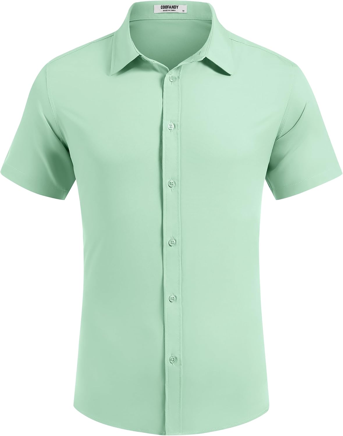 COOFANDY Mens Dress Shirts Button Down Short Sleeve Shirt Summer Shirts Business Casual Wedding Shirt - Image 6