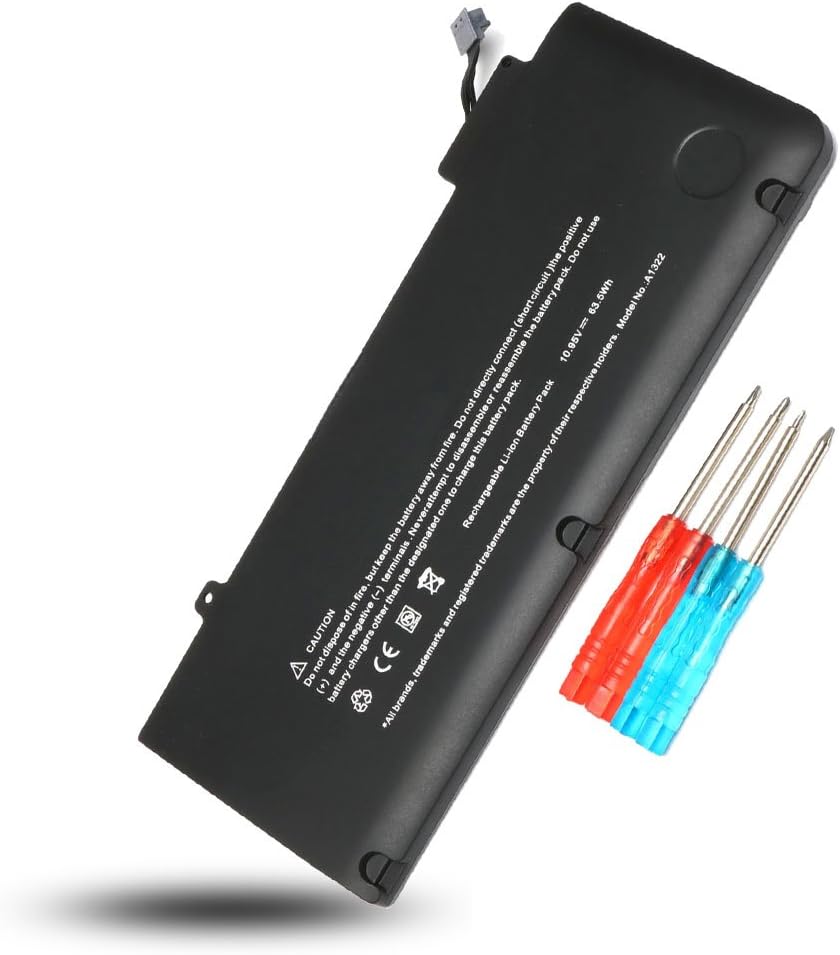A1322 A1278 (2012 2011 2010 2009) Laptop Battery for 13'' MC374ll/A MC375LL/A MB991LL/A MB990LL/A 20-6547-A 661-5557